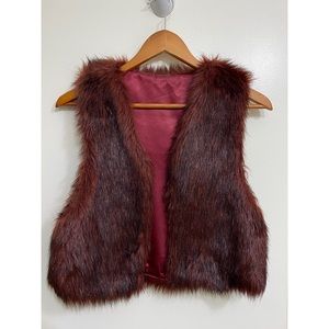 Faux fur vest